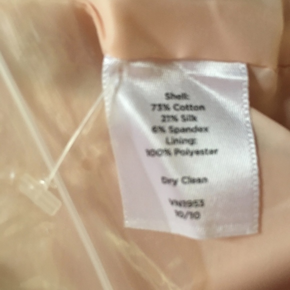 Talbots 6 jacket light pink peacoat cotton silk - Picture 4 of 8